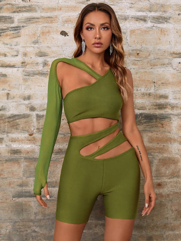 Yuka Bandage Playsuit - SunsetFashionLA